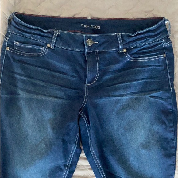 Maurices dark blue jeggings. Size XL-Short - Picture 4 of 5